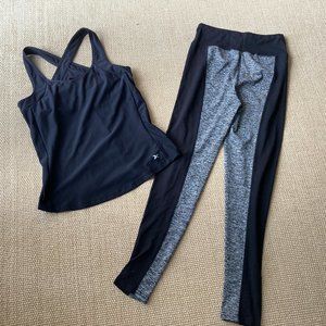 Manstore Yoga Activewear  Workout Athletic Pant  & Xersion Top Medium